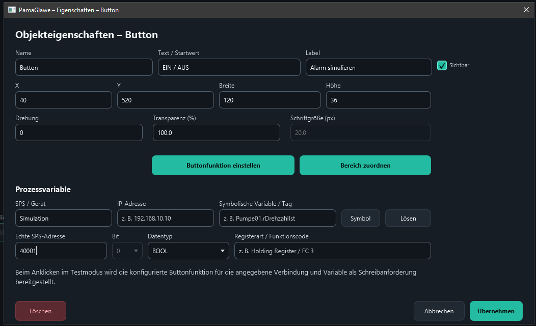 Only Simulation and 40001 are required for this local test.