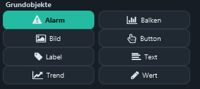 Select Basic objects → Alarm. The small image is shown at its natural size.