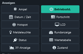 Select Displays → Betriebsstd.