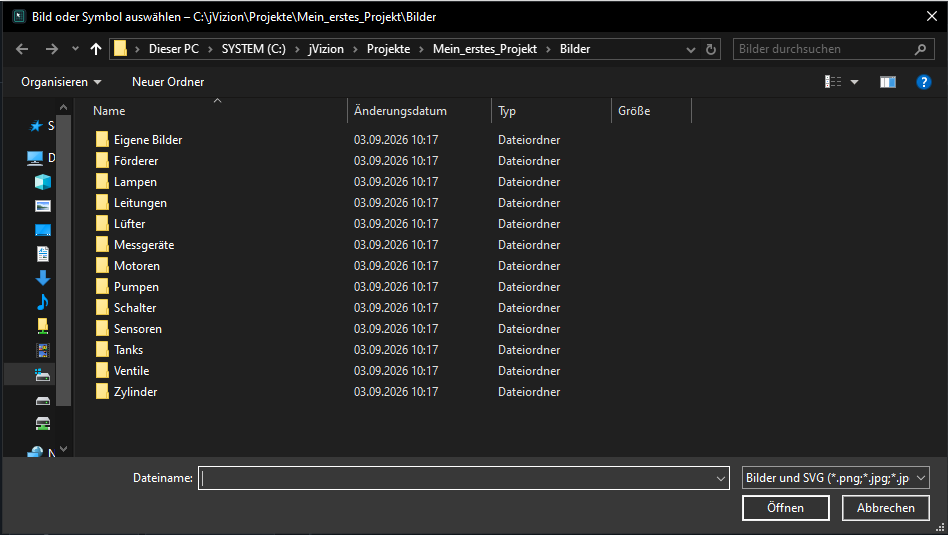 Choose Tanks in the project image folder. Your installation paths may differ.