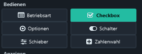 Select Controls → Checkbox. The small image is shown at its natural size.