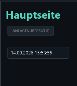 The placed object shows the date and time on the process page.