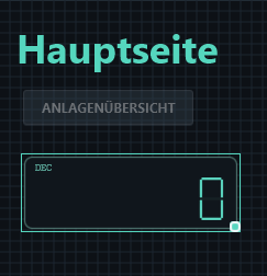 The new display initially shows 0 and the DEC label.