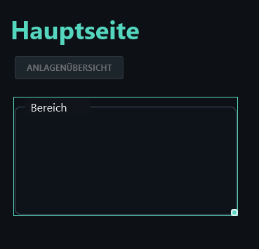 Inserted frame with the caption Bereich.