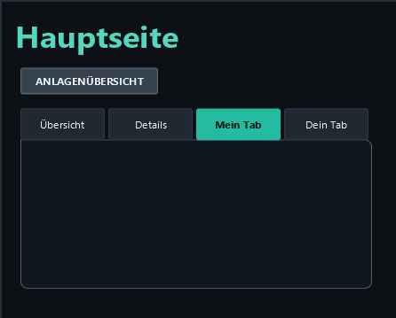 Test mode: Mein Tab is active.