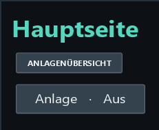 Off: Anlage · Aus corresponds to PLC value 0.