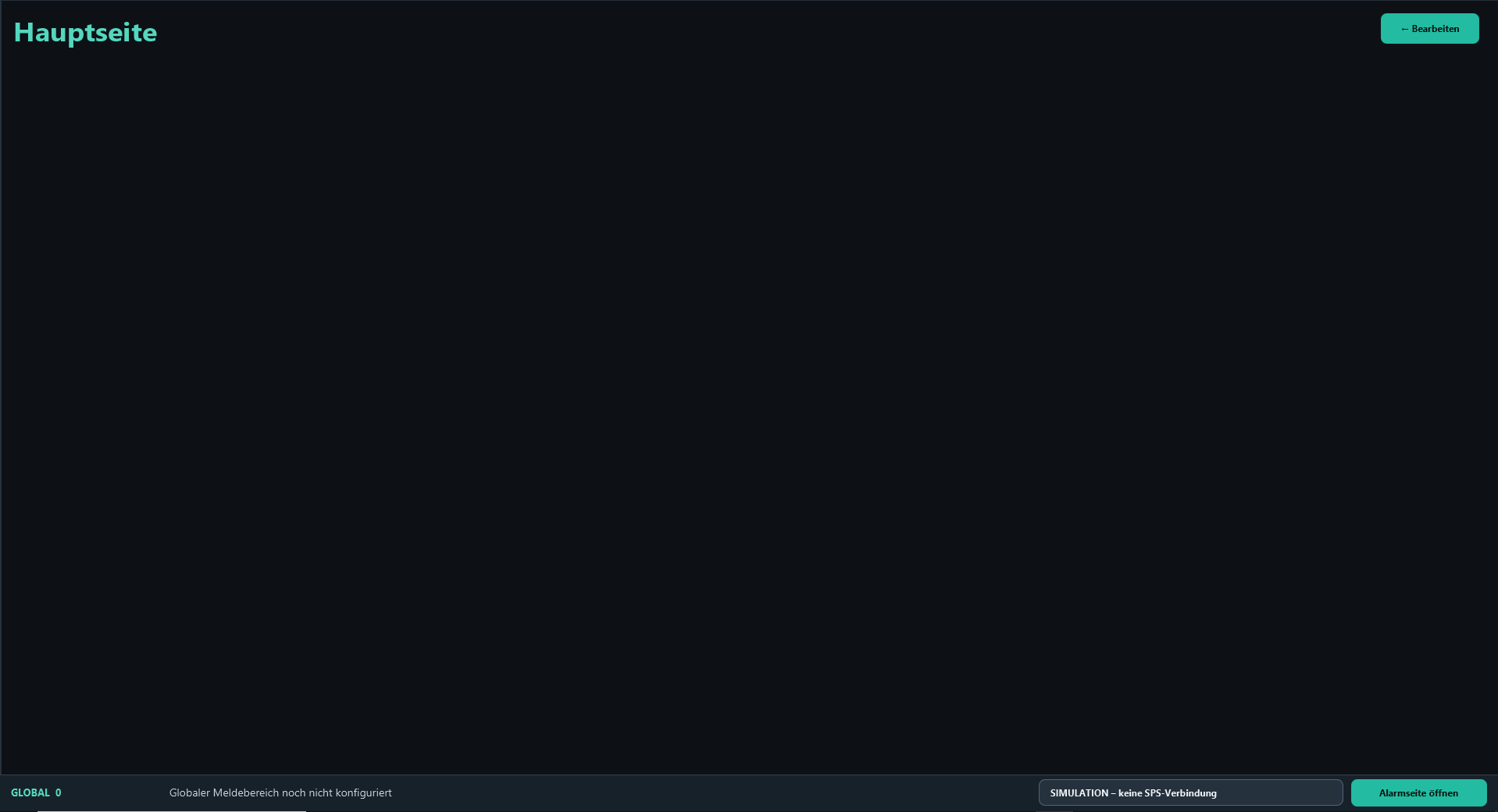 The final image shows the target page and the simulation message at the bottom.
