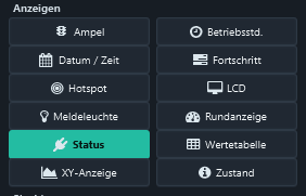 Select Status under Displays.