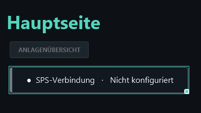 The new display initially reports Nicht konfiguriert (not configured).