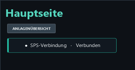 Recent data is available: Verbunden appears with a green border.