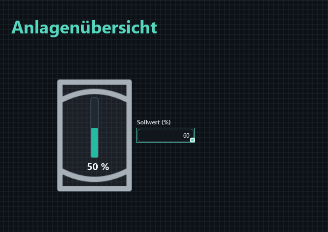 The label appears above the input field. The selection frame belongs to design mode.