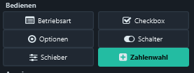 Select Controls → Zahlenwahl.